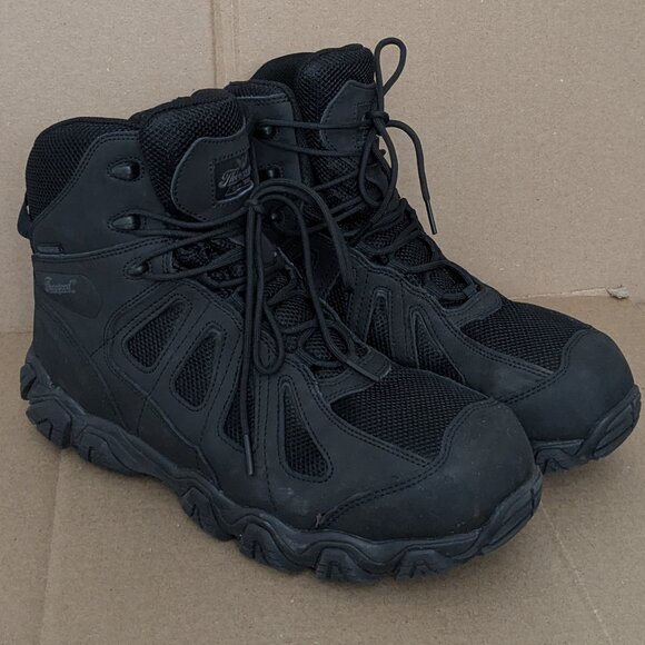 Thorogood Men's Black Crosstrex Side Zip Comp Toe Hiker Boot Waterproof Sise 12 - Picture 2 of 15